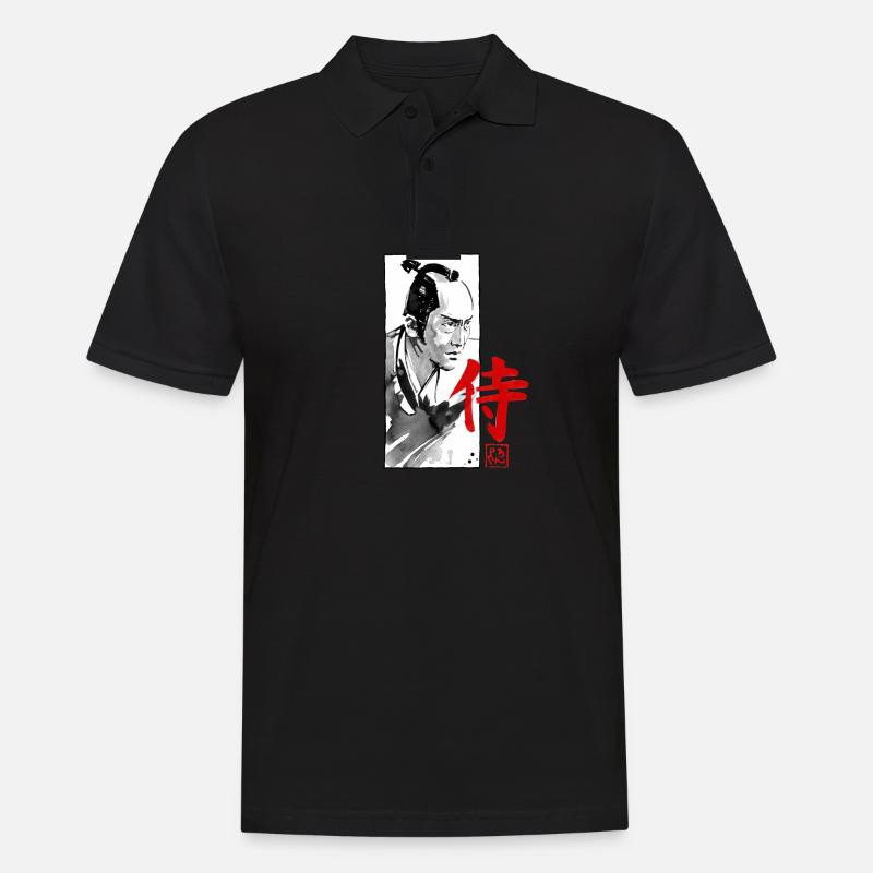 Kumitate Samurai 02 - Männer Poloshirt - Schwarz