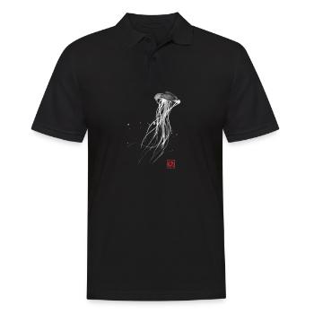 Medusa - Männer Poloshirt - Schwarz - Vorne - Kai (181cm)