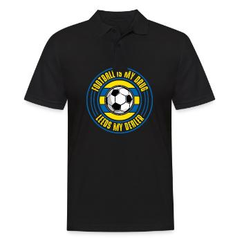 Leeds - Männer Poloshirt - Schwarz - Vorne - Kai (181cm)