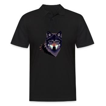 Wolf - Men's Polo Shirt - black - Front - Kai (181cm)
