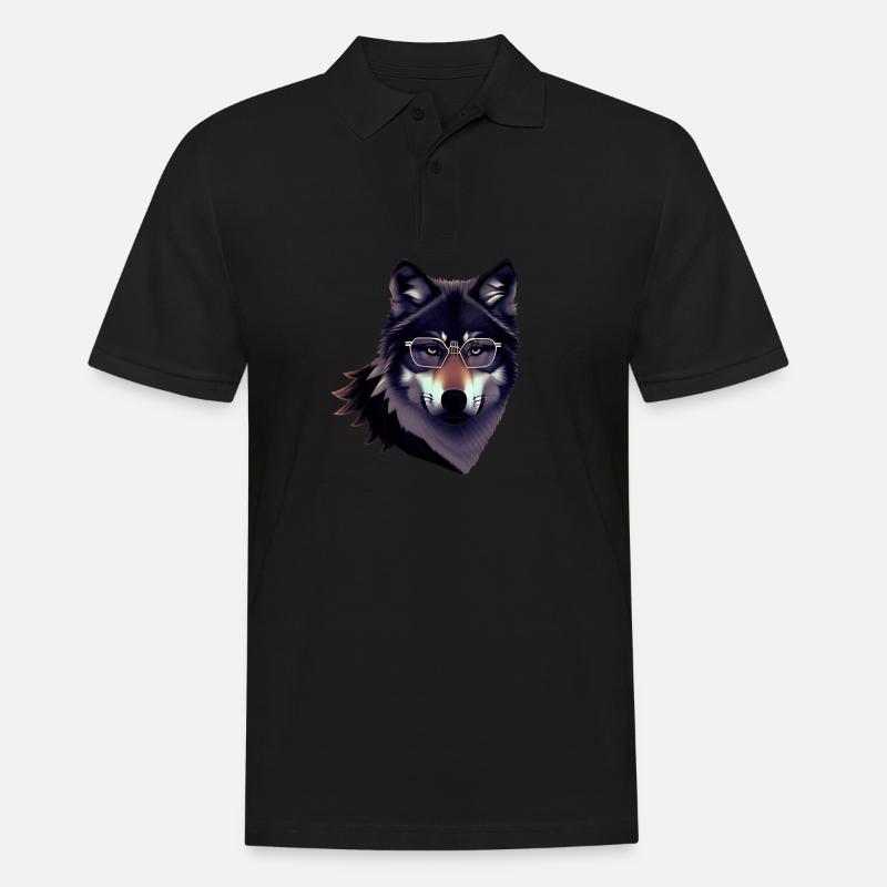 Loup - Polo Homme - noir
