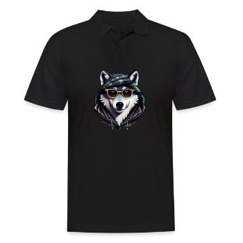 loup - Polo Homme - noir - Devant - Kai (181cm)