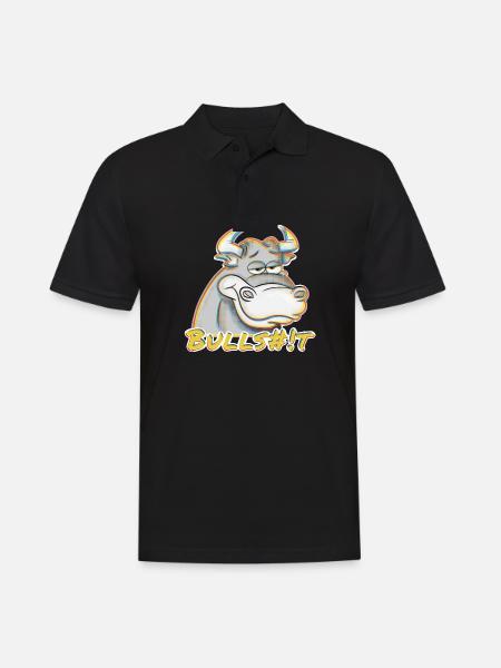 Bullshit regnbue - Herre poloshirt - sort