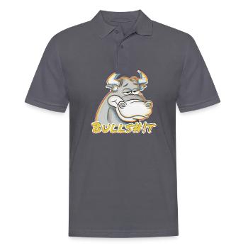 Bullshit rainbow - Men's Polo Shirt - charcoal grey - Front - Nico (186cm)