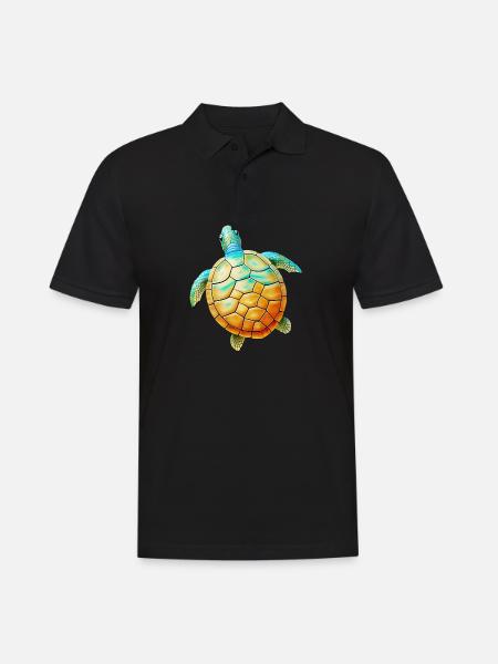 turtle - Men's Polo Shirt - black