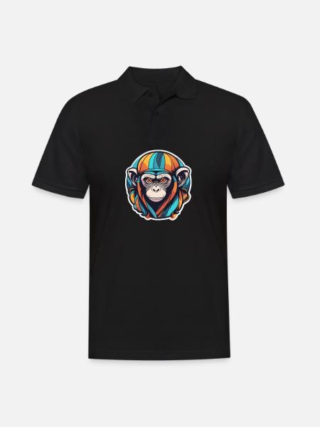 Monkey - Men's Polo Shirt - black