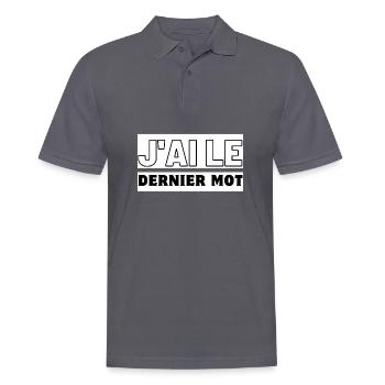 Duo Dominance Tees - Polo Homme - charbon - Devant - Nico (186cm)