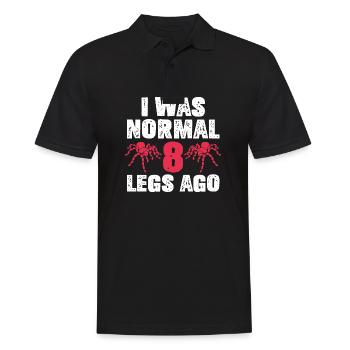 J’étais normal - Arachnide amant araignée personne exotique - Polo Homme - noir - Devant - Kai (181cm)