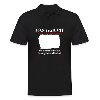 30e anniversaire 30 ans drôle livre d’or - Polo Homme - noir - Devant - Kai (181cm)