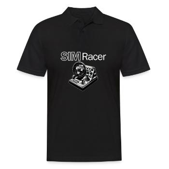 Für alle Simracing Fans! - Männer Poloshirt - Schwarz - Vorne - Kai (181cm)