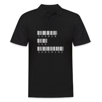 Soleil d’été Soleil Sommer Sonne Sonnenschein - Polo Homme - noir - Devant - Kai (181cm)