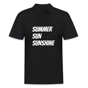 Soleil d’été Soleil Sommer Sonne Sonnenschein - Polo Homme - noir - Devant - Kai (181cm)