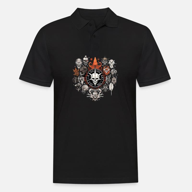 Escapade du crâne - Polo Homme - noir