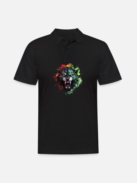 Powerful elegance with every step - Men's Polo Shirt - black