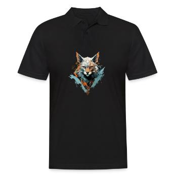 Le renard murmure l’élégance - Polo Homme - noir - Devant - Kai (181cm)