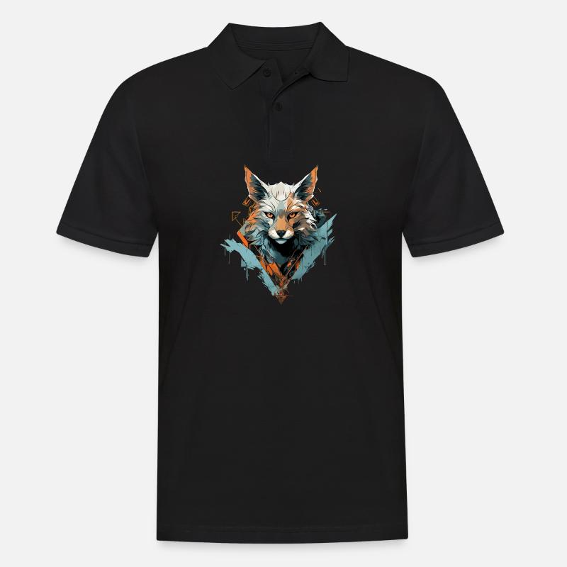 Fox whispers elegance - Men's Polo Shirt - black