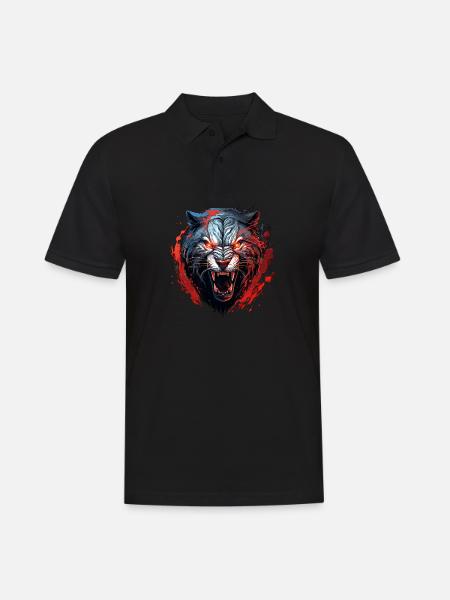 Graceful Predators - Men's Polo Shirt - black