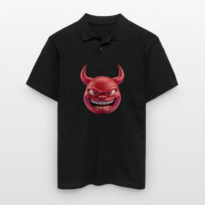 Devil Satan Emoticon Men's Polo Shirt