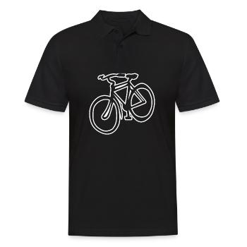 Vélo Vélo Messenger Vélo Balade à vélo Tour à vélo - Polo Homme - noir - Devant - Kai (181cm)