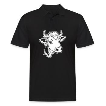 Vache Vaches - Polo Homme - noir - Devant - Kai (181cm)