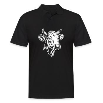 Vache Vaches - Polo Homme - noir - Devant - Kai (181cm)