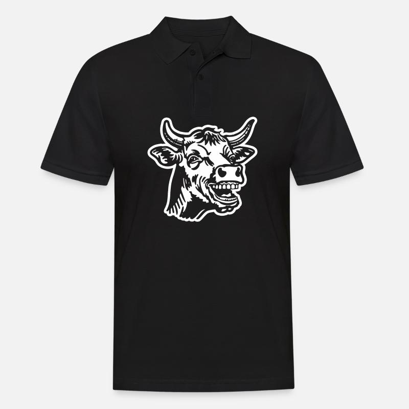 Vache Vaches - Polo Homme - noir