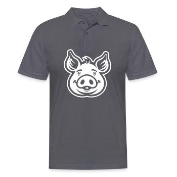Cochon Cochon - Polo Homme - charbon - Devant - Nico (186cm)