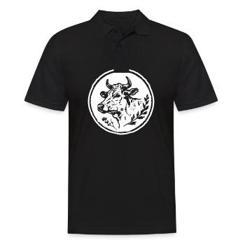 Vache Vaches - Polo Homme - noir - Devant - Kai (181cm)