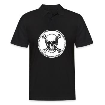 Skull and Bone Pirate - Men's Polo Shirt - black - Front - Kai (181cm)