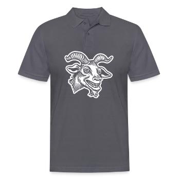Steinbock Ziege - Männer Poloshirt - Anthrazit - Vorne - Nico (186cm)