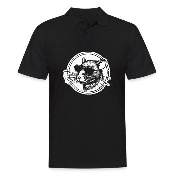 Mouse Rat - Men's Polo Shirt - black - Front - Kai (181cm)