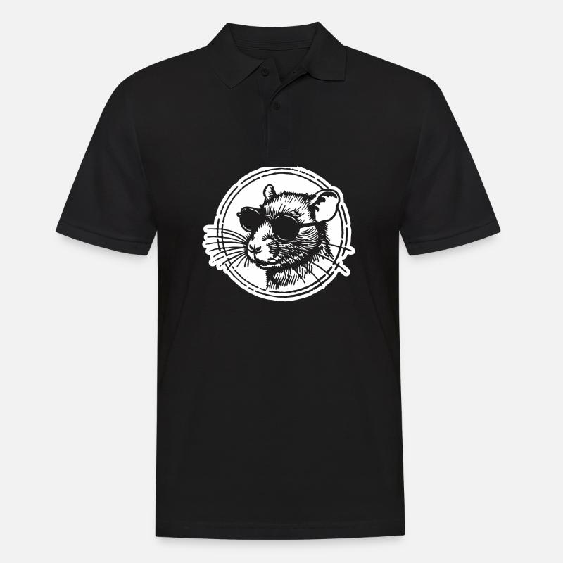 Mouse Rat - Men's Polo Shirt - black