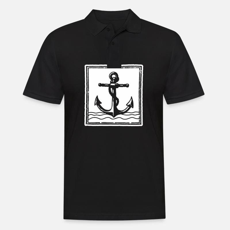 Anchor - Men's Polo Shirt - black