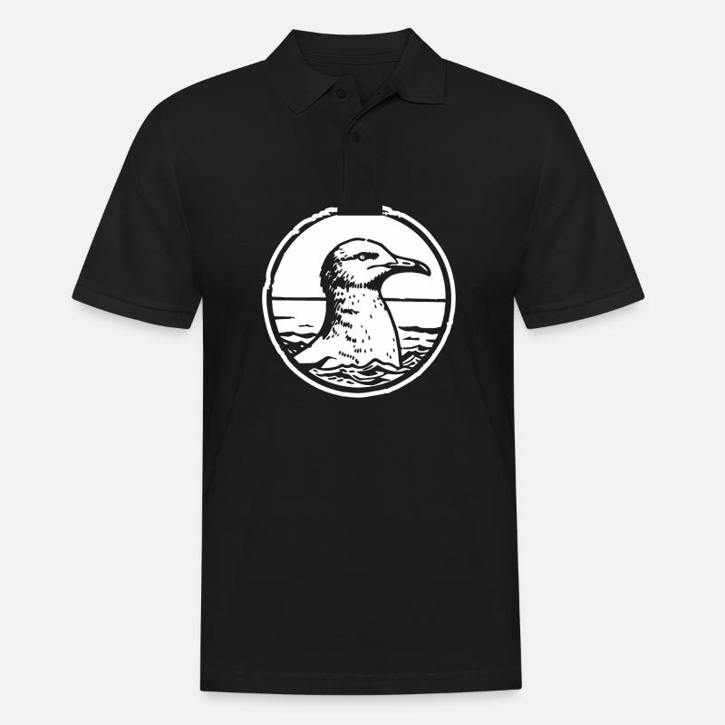 Mouette - Polo Homme - noir