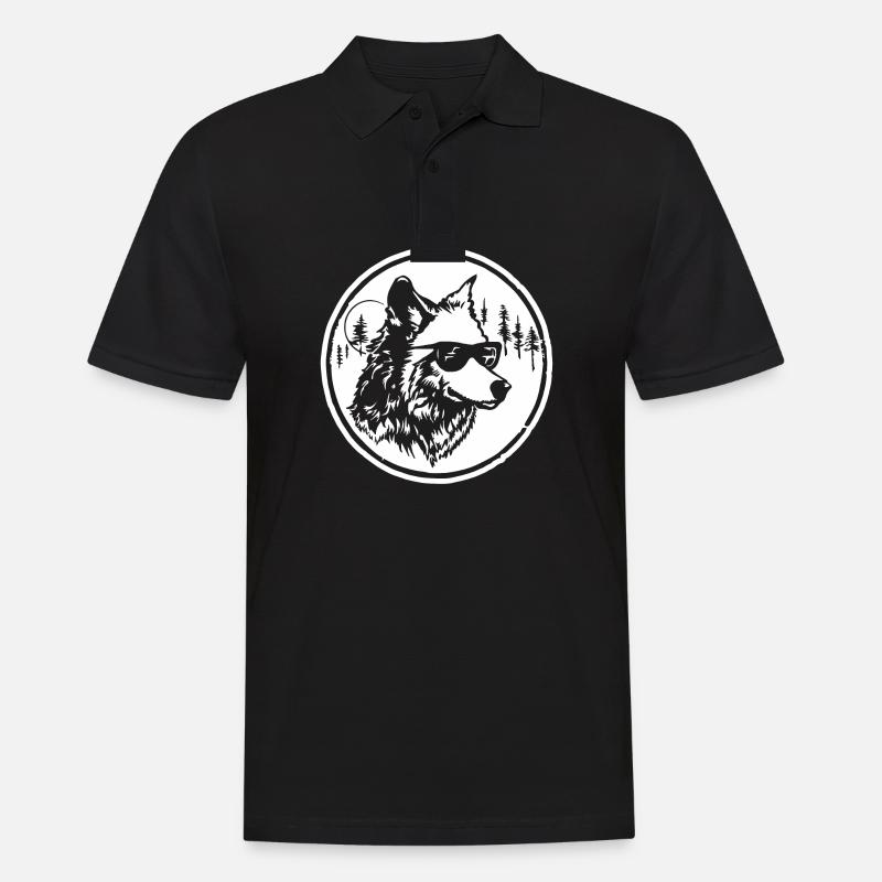 Loup - Polo Homme - noir