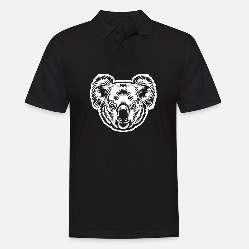 Koala - Polo Homme - noir