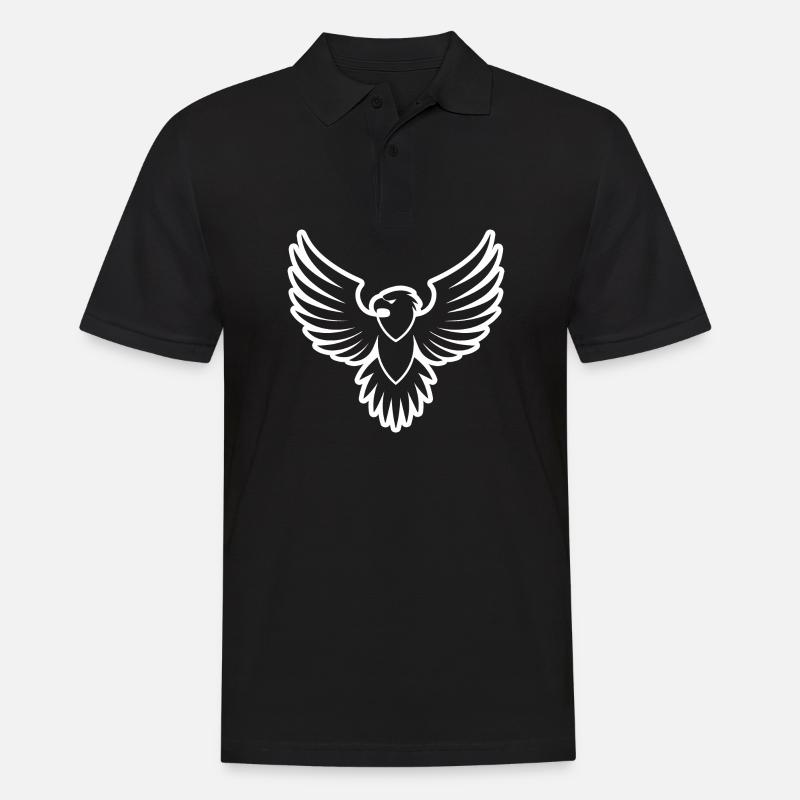 Eagle Eagle Head - Men's Polo Shirt - black