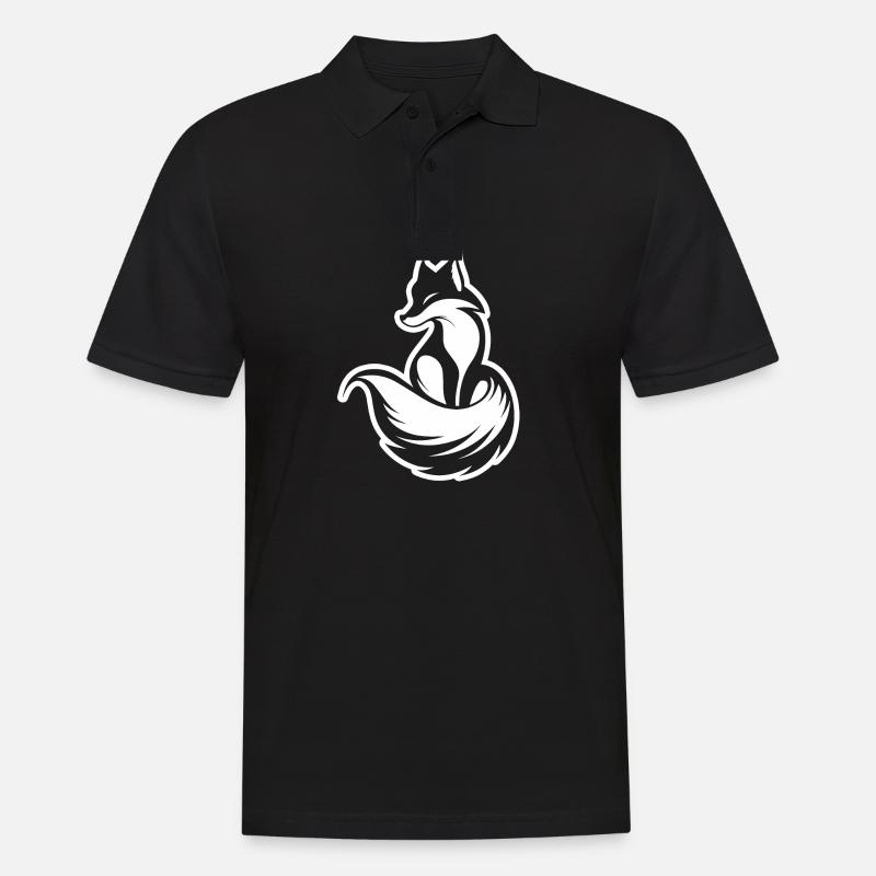Fox Foxes - Men's Polo Shirt - black