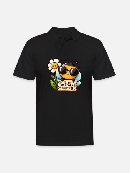 Seductive Honey Bee #2 - Men's Polo Shirt - black