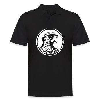 Perroquet oiseau - Polo Homme - noir - Devant - Kai (181cm)