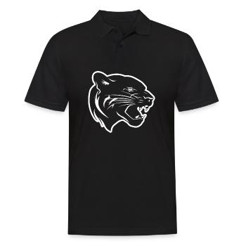 Panther - Männer Poloshirt - Schwarz - Vorne - Kai (181cm)