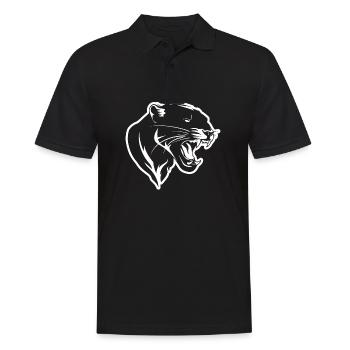 Panther - Männer Poloshirt - Schwarz - Vorne - Kai (181cm)