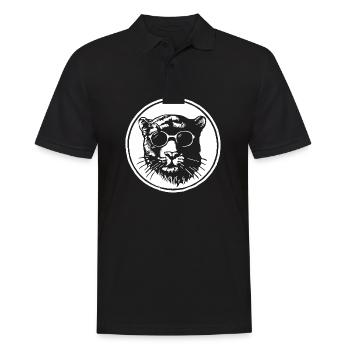 Panther - Männer Poloshirt - Schwarz - Vorne - Kai (181cm)