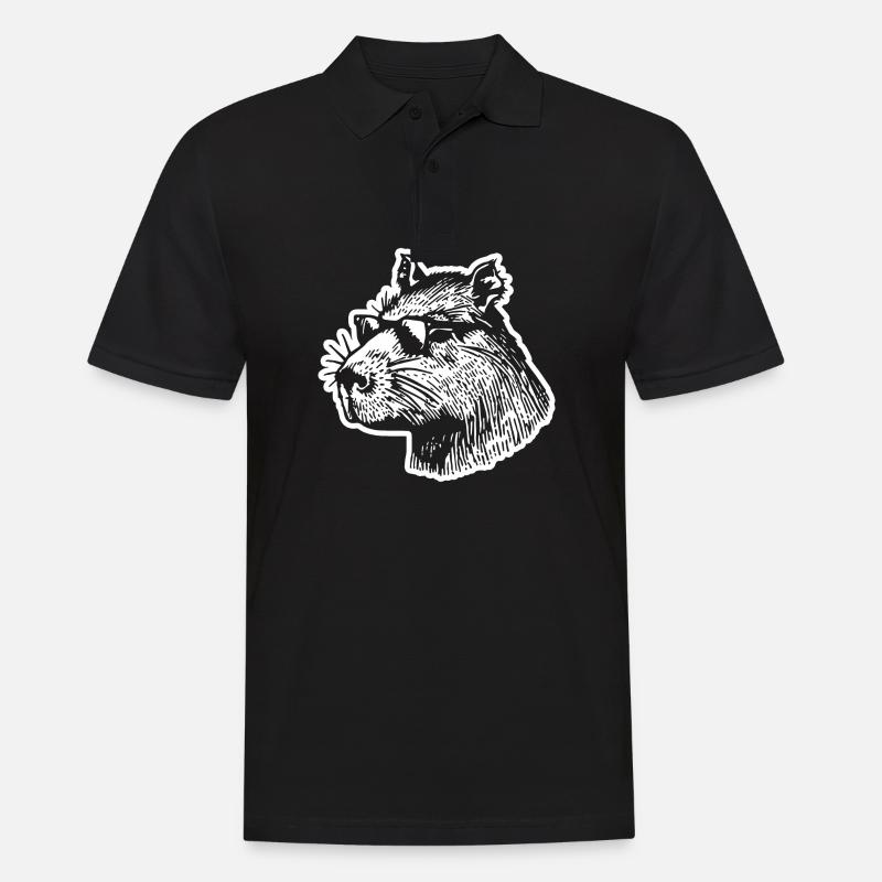 Capybara Wasserschwein - Polo Homme - noir