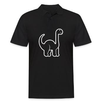 Dinosaure Dino - Polo Homme - noir - Devant - Kai (181cm)