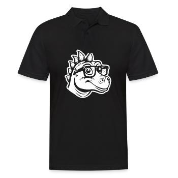 Dinosaure Dino - Polo Homme - noir - Devant - Kai (181cm)