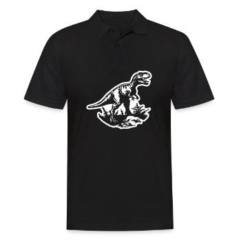 Dinosaure Dino - Polo Homme - noir - Devant - Kai (181cm)