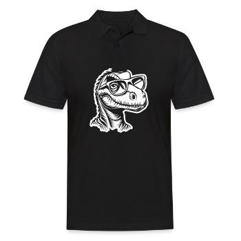 Dinosaure Dino - Polo Homme - noir - Devant - Kai (181cm)