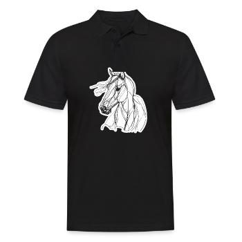 Cheval Équitation Équitation - Polo Homme - noir - Devant - Kai (181cm)