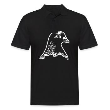 Taube Brieftaube Taubenzüchter Geschenke - Männer Poloshirt - Schwarz - Vorne - Kai (181cm)